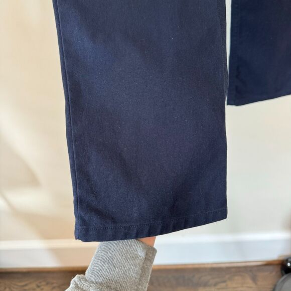 Escada 'Marie' Navy Blue Capri Pants Size 6 - Picture 6 of 8